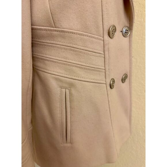 Kenneth Cole Double Breasted Wool Blend Pea Coat - Sz 10 - Picture 4 of 16